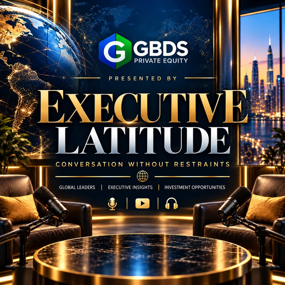 Executive Latitude podcast studio cover art